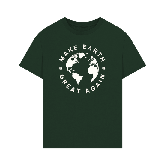 Evergreen Make Earth Great Again Oversized Organic Cotton T-Shirt