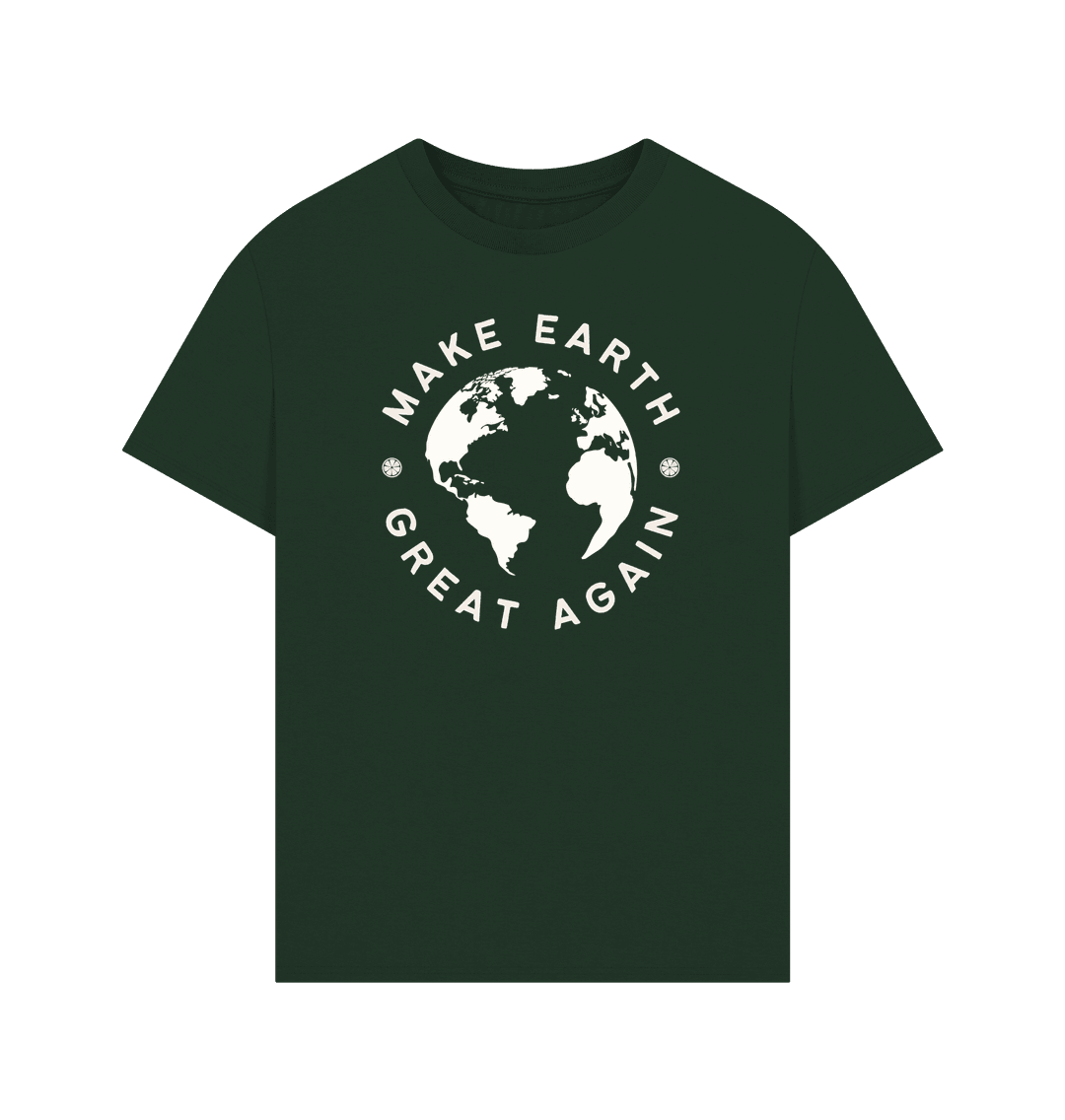 Evergreen Make Earth Great Again Oversized Organic Cotton T-Shirt