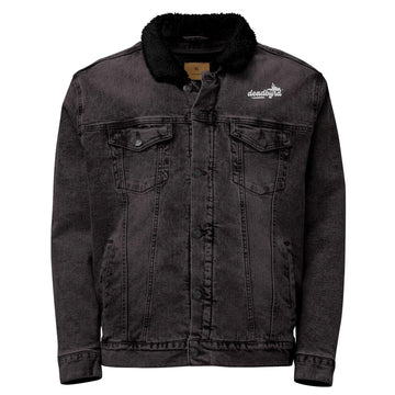 Deadbyrd Denim Sherpa Jacket- Black Denim Deadbyrd