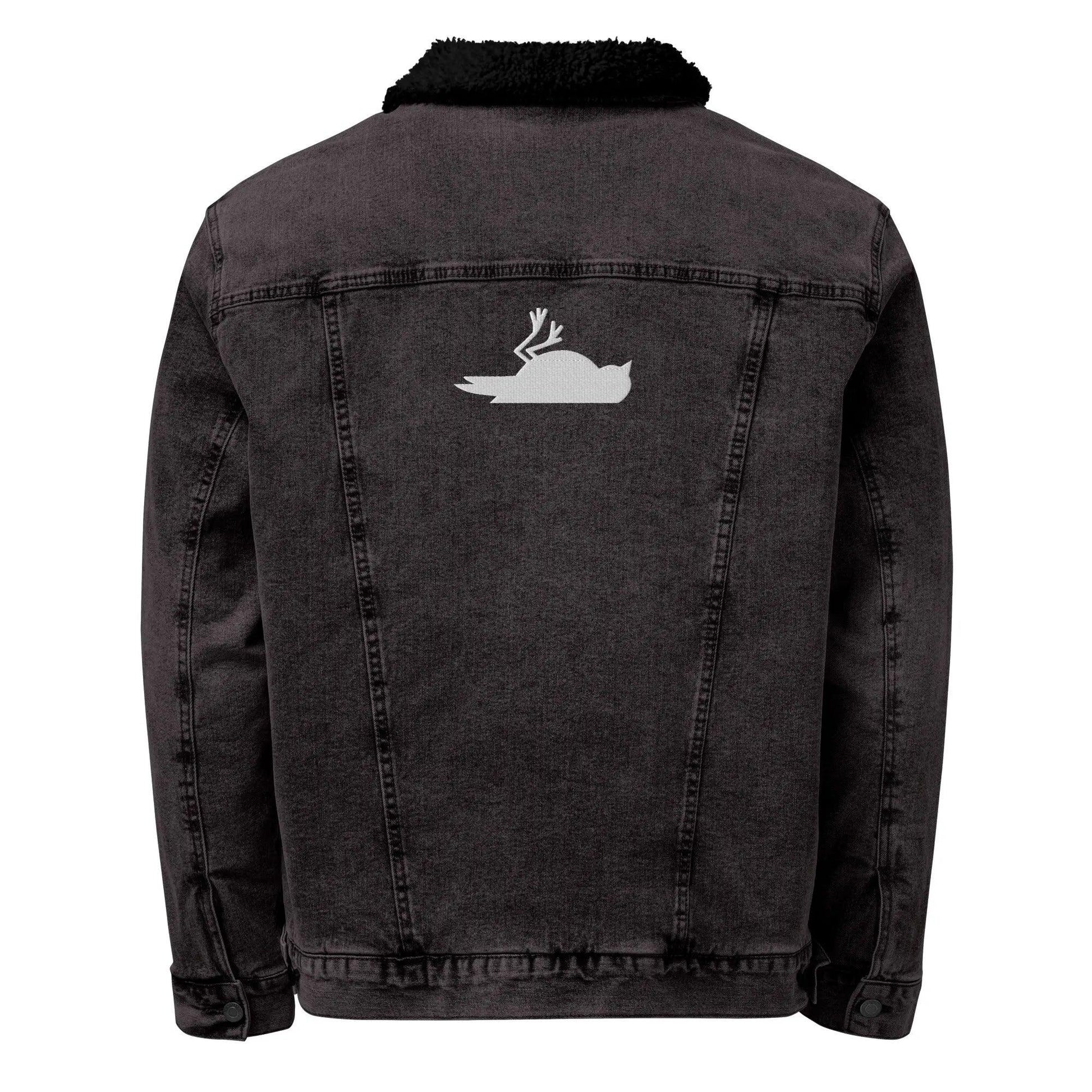 Deadbyrd Denim Sherpa Jacket- Black Denim Deadbyrd