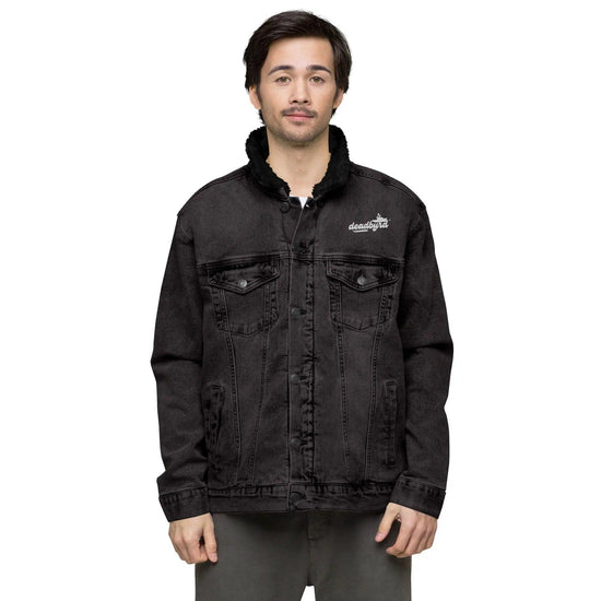 Deadbyrd Denim Sherpa Jacket- Black Denim Deadbyrd