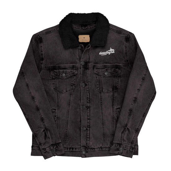 Deadbyrd Denim Sherpa Jacket- Black Denim Deadbyrd