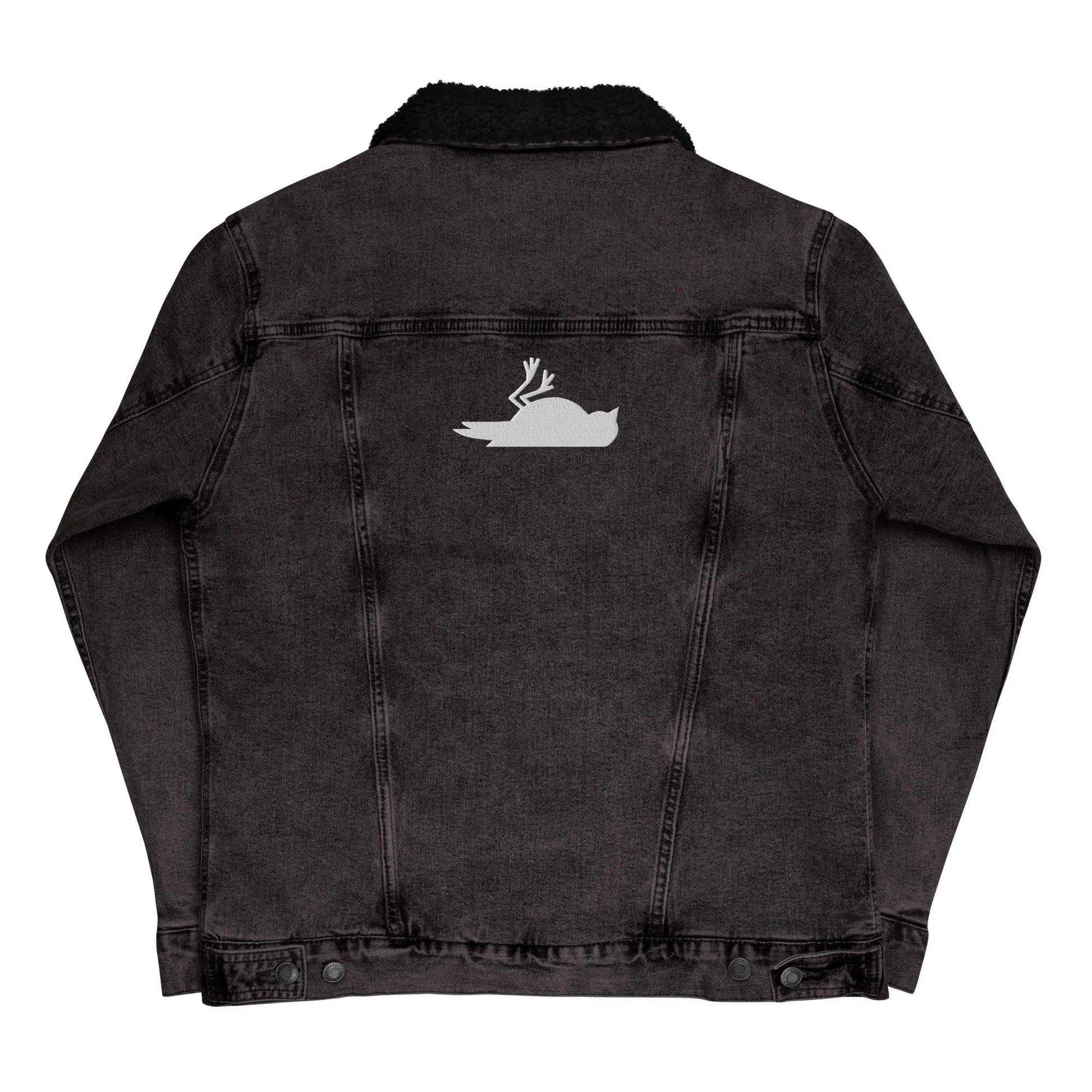Deadbyrd Denim Sherpa Jacket- Black Denim Deadbyrd