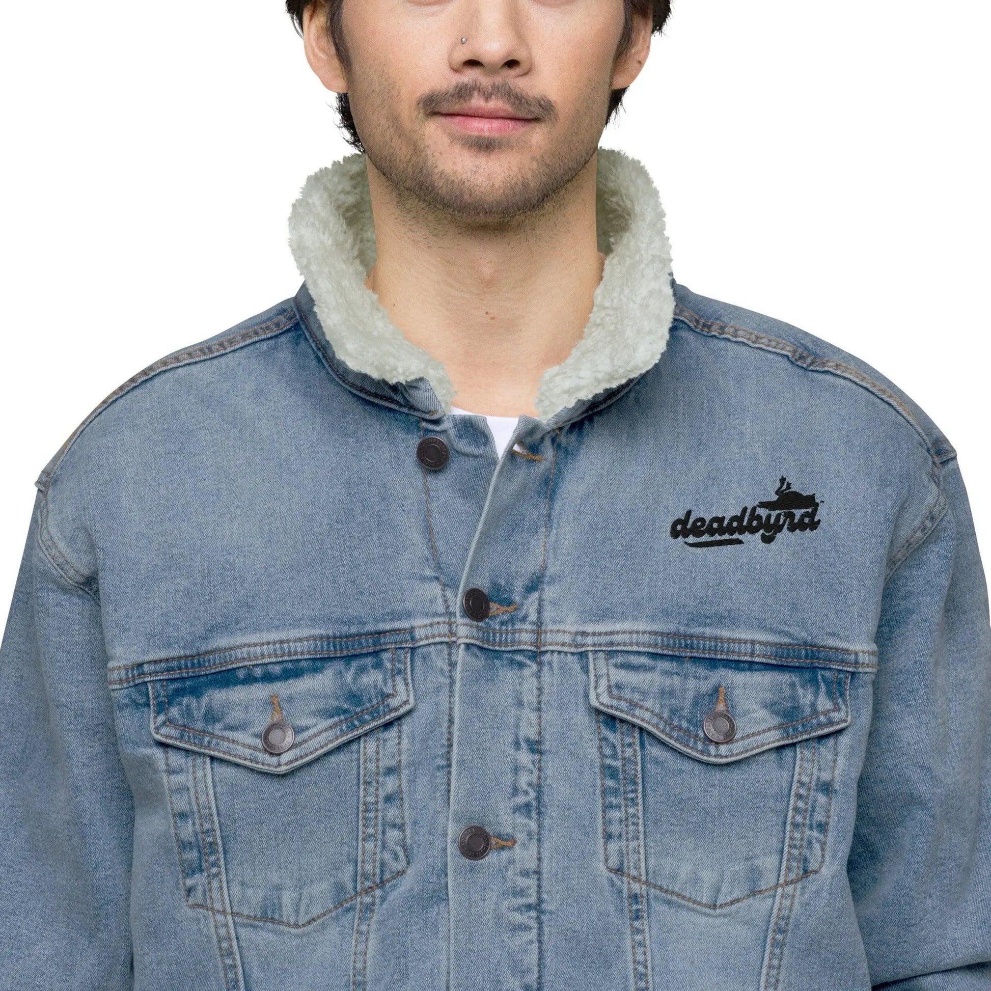 Deadbyrd Denim Sherpa Jacket- Denim Deadbyrd