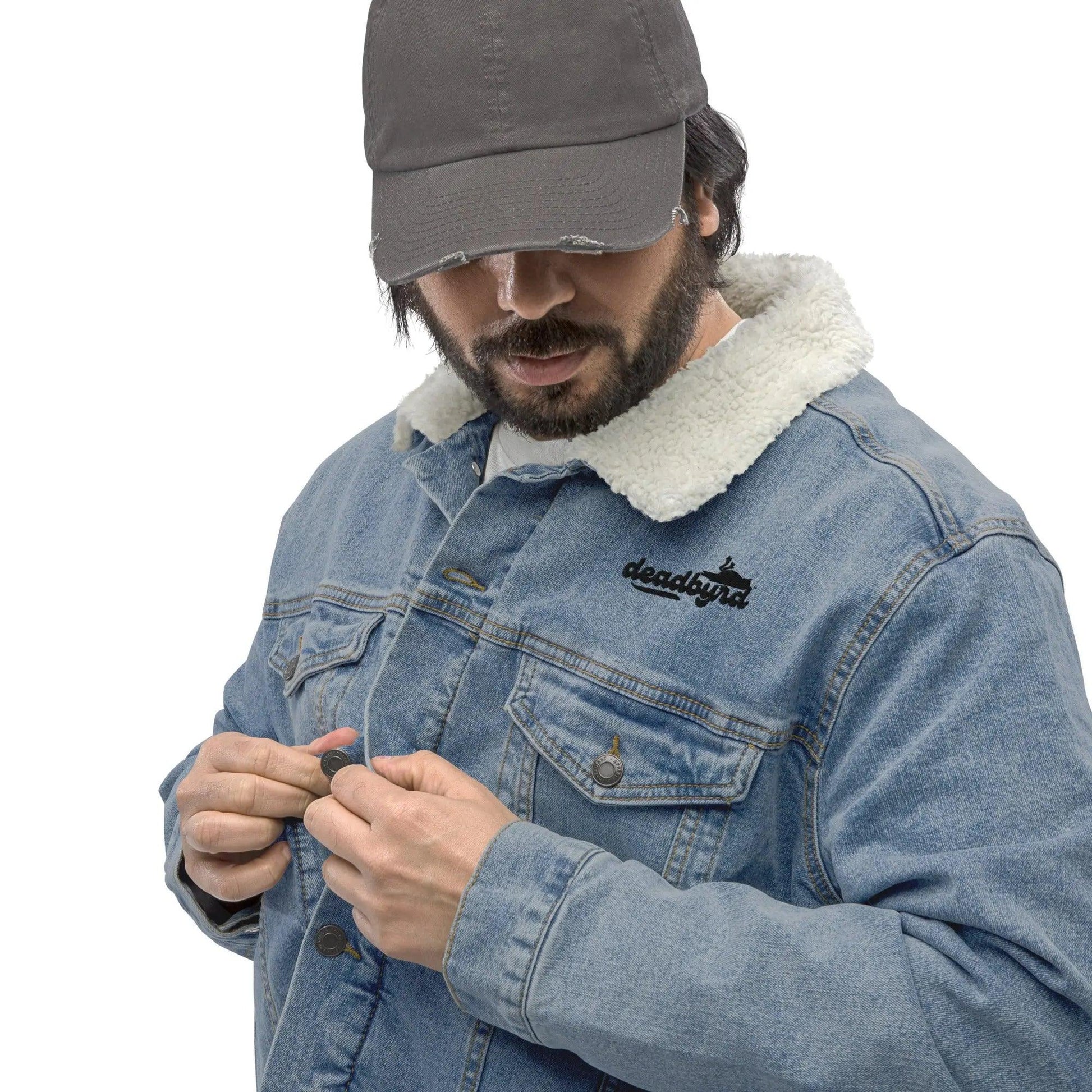 Deadbyrd Denim Sherpa Jacket- Denim Deadbyrd
