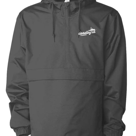 Deadbyrd Logo Water Resistant Anorak Jacket- Graphite - Deadbyrd