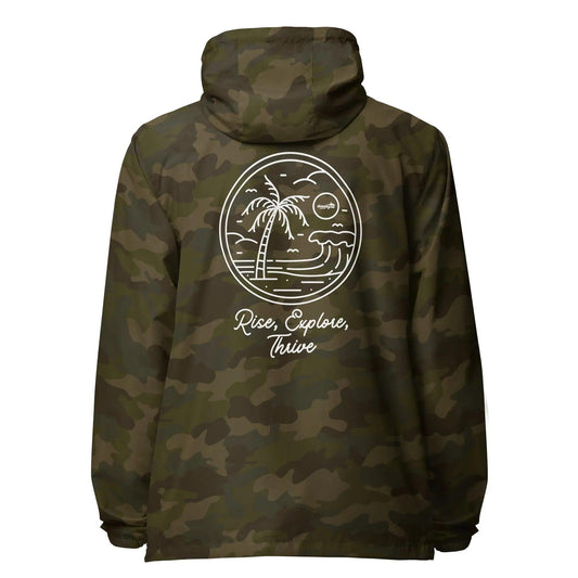 Deadbyrd Rise Explore Thrive Lightweight Zip up Windbreaker Deadbyrd
