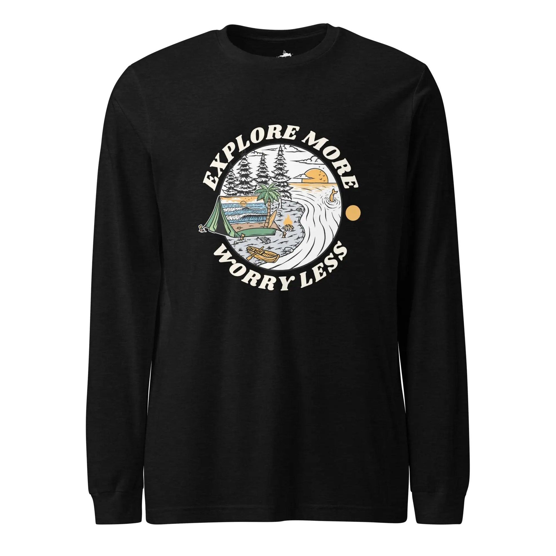 Explore More Worry Less Long Sleeve Tee Deadbyrd