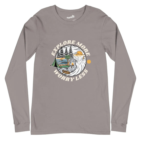 Explore More Worry Less Long Sleeve Tee Deadbyrd