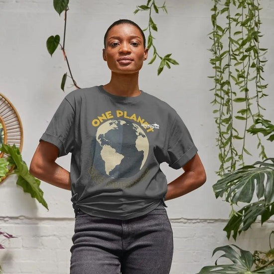 One Planet Women's Organic Cotton Premium Boxy T-Shirt Deadbyrd