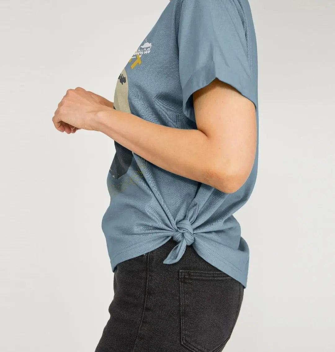 One Planet Women's Organic Cotton Premium Boxy T-Shirt Deadbyrd