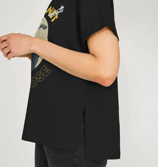 One Planet Women's Organic Cotton Premium Boxy T-Shirt Deadbyrd