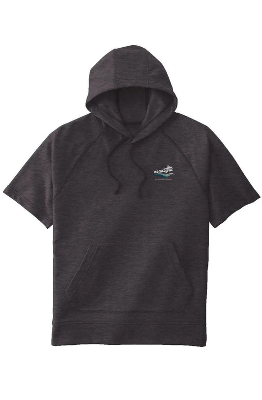 Deadbyrd Logo Tri-Blend Fleece  S/S Hooded Pullover- Grey Heather - Deadbyrd
